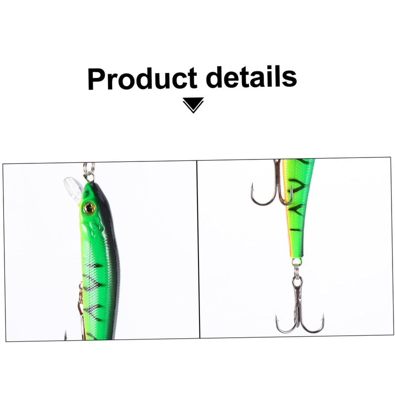 Sosoport 6 Pcs Fish Shape Bait Durable Simulation Lure for