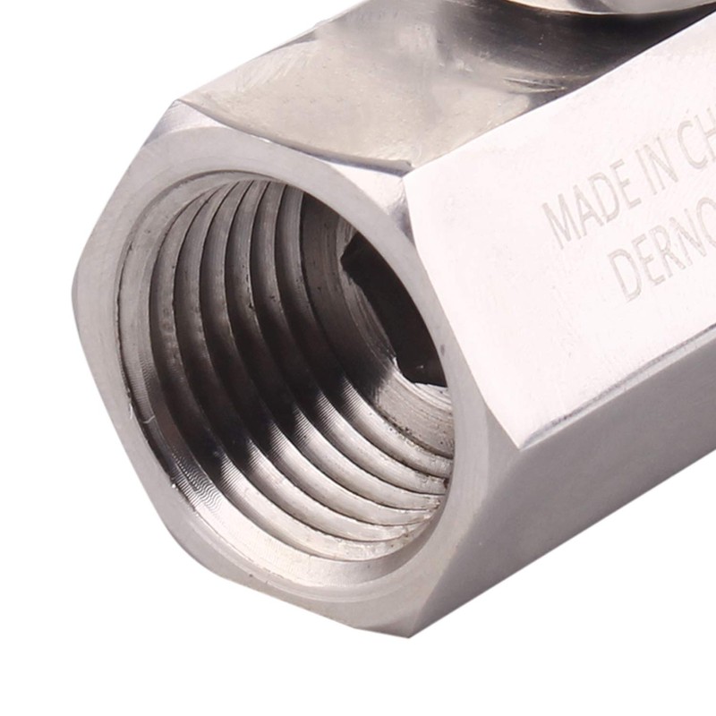 DERNORD 1/2" Stainless Mini Ball Valve Female x Male NPT