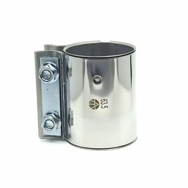 Double Clamp Stainless Steel Exhaust Clamp Pipe Connector Diameter 45 48 51 63 76 mm (63 mm)