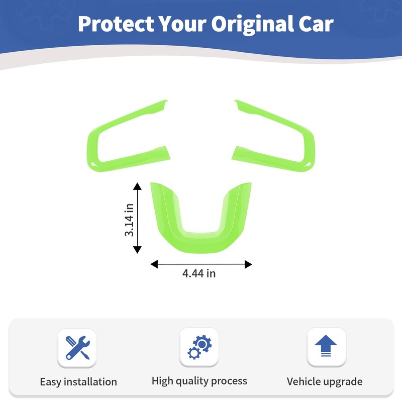 RT-TCZ for Wrangler JL Steering Wheel Trim Decal Panel Green