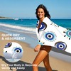 JKJNLHJE Evil Eye Beach Towels Oversized,Microfiber Sand Free Beach Towels