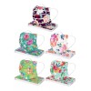Mascarilla Con Estampado De Flores Para Protección Desechabl