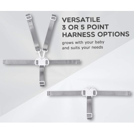 Minnebaby High Chair Straps, Replacement 5 Point Harness Straps for High Chair
