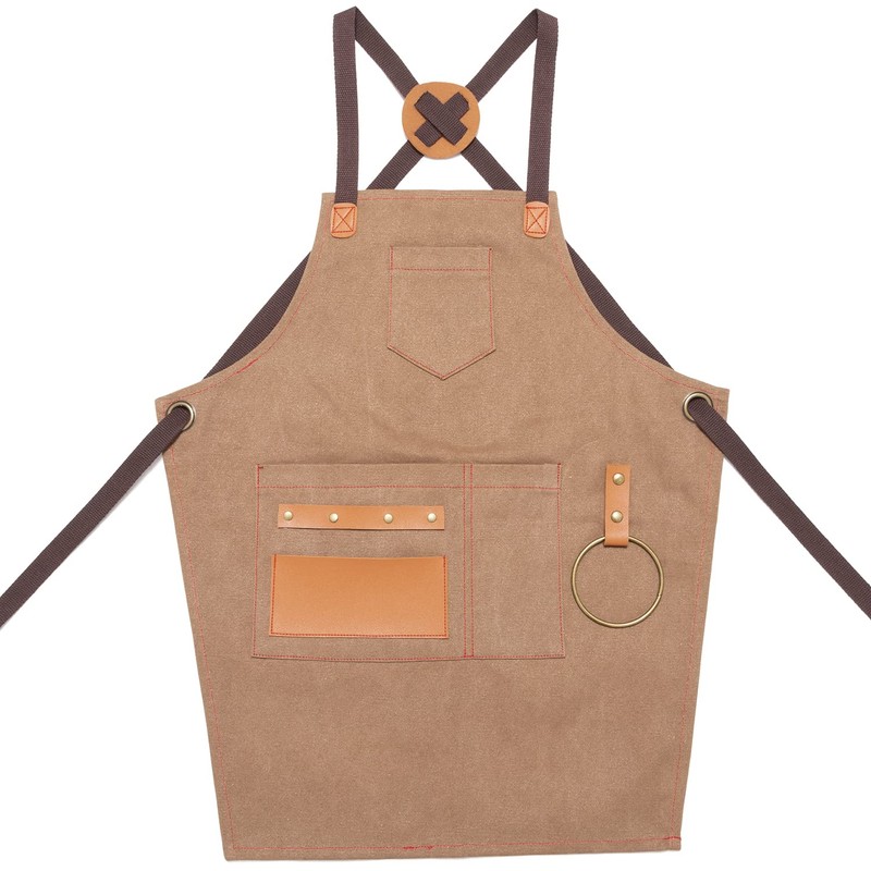 NEOVIVA Heavy Duty Work Apron for Kid Boys with Pockets