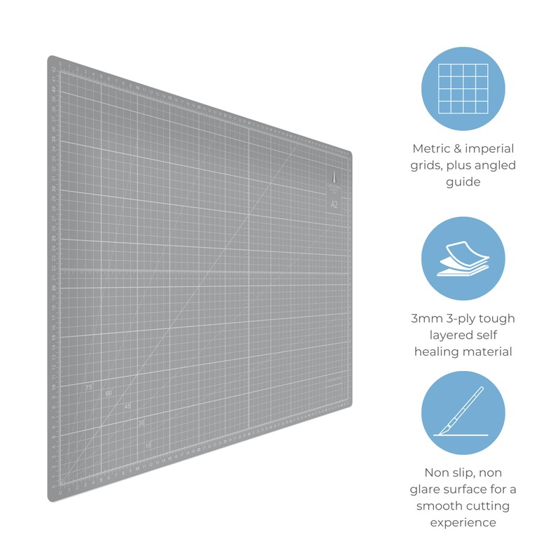 Cathedral Products A2 Double-Sided Self-Healing Cutting Mat | 3mm Thick