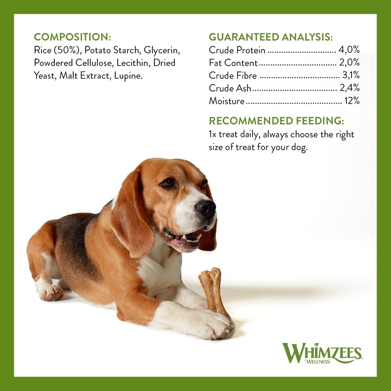 WHIMZEES By Wellness Rice Bone, Natural and Gluten-Free Dog Chews,