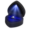 PRETTI Ring Box with Light Heart Shaped Velvet Ring Box