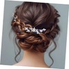 Healeved Blue Rhinestone Bridal Hair Comb Elegant Crystal Wedding Hairpin