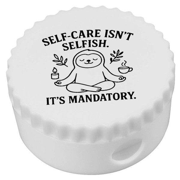 'Self-Care is Mandatory' Compact Pencil Sharpener (PS00048014)