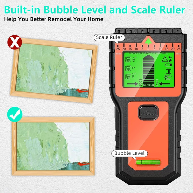 Stud Finder Wall Scanner - 8 in 1 Stud Detector