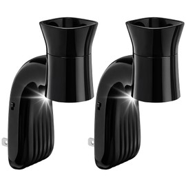 Zoblise 2 Pack Wall Fragrance Plug in with Night Light, Black