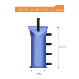 IALNAI 110 LBS Canopy Weights Sand Bags for Canopy Outdoor Advertising Tent Sunshade Fixed Windproof Pop up Canopy Tent（No Sand (Blue)