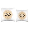 Infinity symbol Throw Pillow