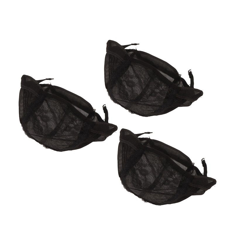 3Pcs Wig Caps for Making Wigs with Elastic Band Nylon
