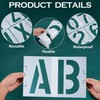 2 Inch Letter and Number Stencils,Letters and Numbers Stencil Kit,42