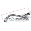 ARSPORT Exhaust Header pipe 1'' BSP female thread compatible with