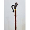 Wooden Walking Cane with Brass Handle | Handmade Walking Cane