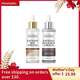 Rice Gentle Exfoliating Ampoule: Hydrates, Moisturizes, Exfoliates & Cleans Pores – Vegan, Suitable for All Skin Types – 3.38 fl. oz.It is an ideal gift for mothers and lovers. - Specification: white rice