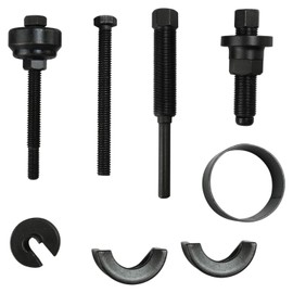 8milelake Power Steering Pump Pulley Puller Remover Installing Tool Set Compatible for GM Ford