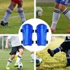Aquzhou 2 Pairs Kids Football Socks with Kids Shin Pads,