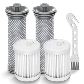 A10 Filter Replacement for Tineco A10/A11 Hero, A10/A11 Master, PURE ONE S11, S12 Pro EX, S15 Series, PWRHERO11 Snap Cordless Stick Vacuum Cleaner, 2 Pack Pre Filters & 2 HEPA Filter