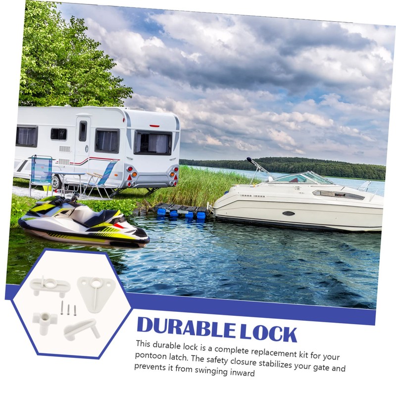 CORHAD 1Set Lightweight Boat Door Latch Wear Resistant Safety Latch