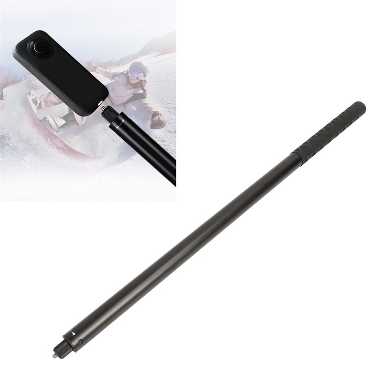 Action Camera Selfie Stick Aluminum Alloy Extendable Screw In Invisible