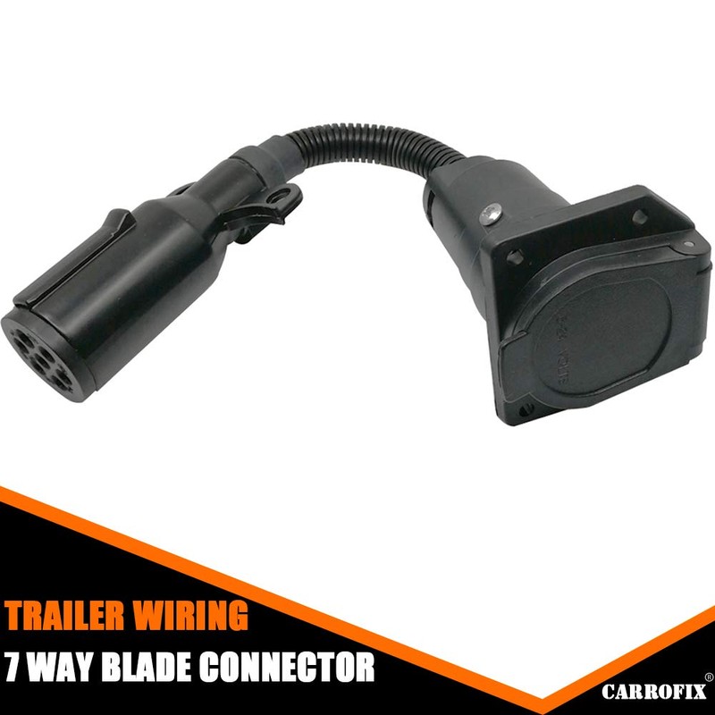 CARROFIX Adaptador de cableado de 7 pines redondo a 7