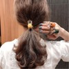 Pearl Marble Diamond Hair Tie / 진주 마블 다이아몬드 헤어 머리 끈