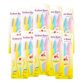 Juego De 30 Perfiladores De Cejas Con Peine Protector Eyebrow Razor