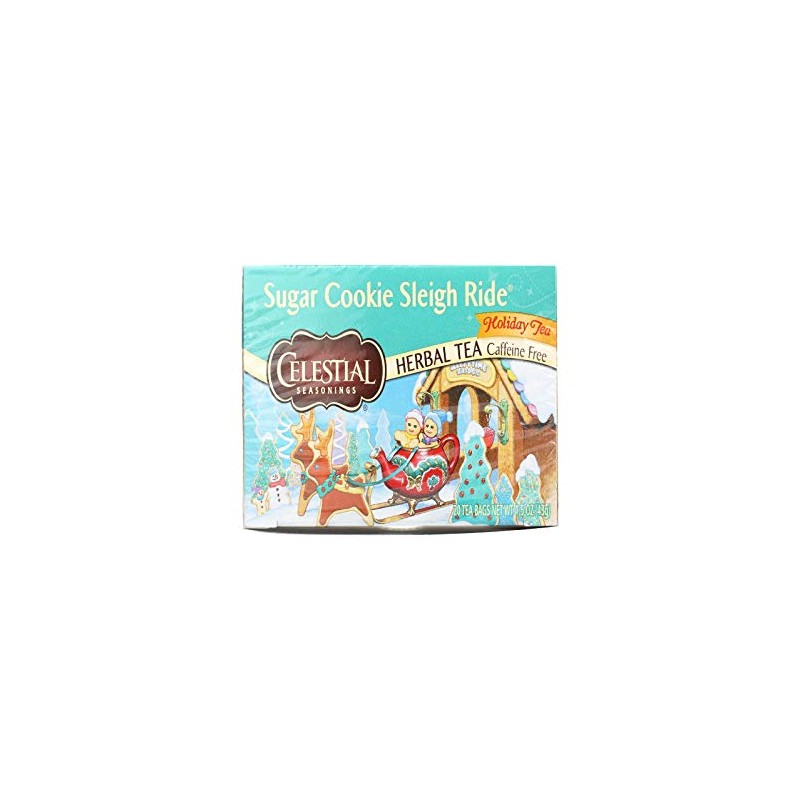 Celestial Seasonings Sugar Cookie Sleigh Ride Tea Bags - 20