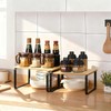 JMLHMXC Cabinet Storage Rack, 2-Piece Kitchen Countertop Shelf, Kitchen Storage