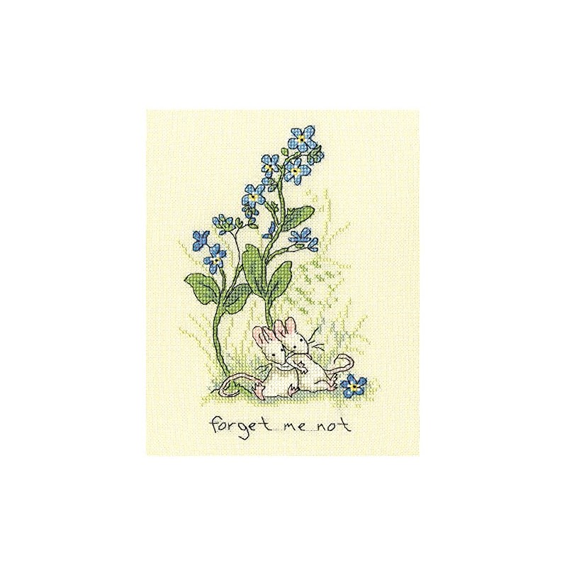 Bothy Threads Forget Me Not Counted Cross Stitch Kit