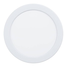 EGLO connect.z Smart-Home LED Bad-Einbaustrahler Fueva 6-Z, flach, Ø 16,6 cm, ZigBee, App und Sprachsteuerung Alexa, RGB, warmweiß-kaltweiß, dimmbar, Metall Einbauspot weiß, IP44