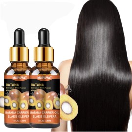 🌿💧 2PCS Batana Oil for Dry Hair – Deep Moisture & Growth Treatment for Damaged Hair 🌟