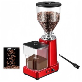 Electric Coffee Bean Grinder, 35 oz Large Capacity Flat Burr Coffee Grinder, Adjustable Bulk Coffee Grinder with 19 Grind Settings (Red) Mixizap