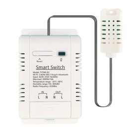 Byttlerom Tuya Smart WiFi Switch 3000W 16A White Plastic 94x57x32mm With Energy Consumption Monitor