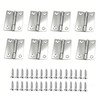 8 Pcs 2 Inch Small Door Hinges, 201 Stainless Steel