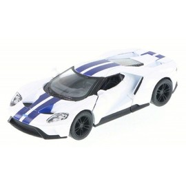 Kinsmart 2017 Ford GT, White 5391DF - 1/38 Scale Diecast Model Toy Car