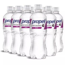 Propel, Zero Calorie Sports Drinking 16.9 FlOz (Pack of 12) - Select Your Flavor - Berry