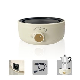 Portable Hot Plate,electric Stove - 500w Heat Plate, Single Burner,electric Heater, Countertop, Perfect Size For Moka Pot, Melting Wax,chocolate And More, Suitable For Kitchen, RV camping, Outdoor