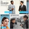 AI Language Translation Earbuds, in-Ear LCD Touchscreen Real-Time Translator for