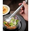 MAXCOOK Titanium Spork, 2 Pieces Titanium Spork with Long Handle,