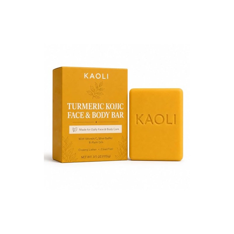 Soap, Turmeric Cleansing Bar for Face and Body, Skincare Soap