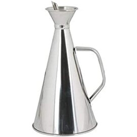Ilsa 384 Stainless Steel Anti-Spill Oil Bottle, 1/4 L, Silver-Coloured