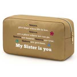 Sister Gifts Best Sister Makeup Bag Gift Unique Gifts for Women Friendship Gifts for Women Friends Soul Sister Gifts Makeup Bag Gifts for Friend Female, Work Bestie, Coworker, Soul Sister Gifts