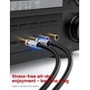 MOSWAG 5 Pairs Banana Plugs for Speaker Cable - 24K