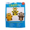 Baker Ross AW642 Jungle Animal Hand Puppet Sewing Kits (Pack