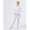 tanzmuster Children's Ballet Long-Sleeved Top Mia in Wrap Look Made