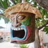 Hand Made Birdhouse Covered Resin Bird Feeder for Home Garden